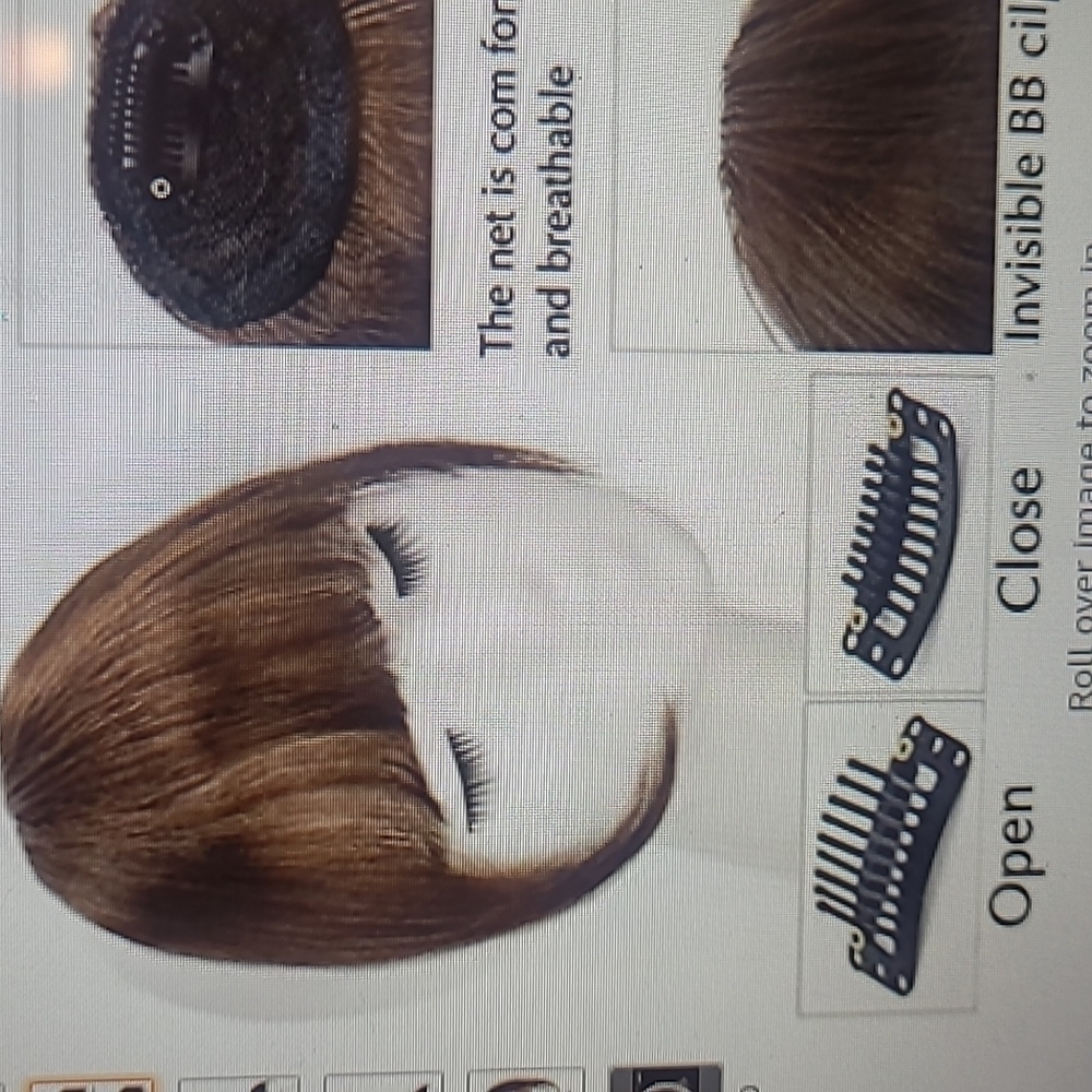 HMD Hair Clip in Bangs Medium Ash Brown - Picture 3 of 6